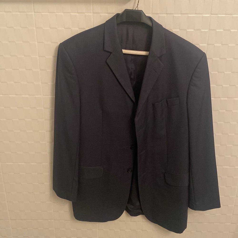 Dolzer Mens Blazer 42 R- blue/gray
